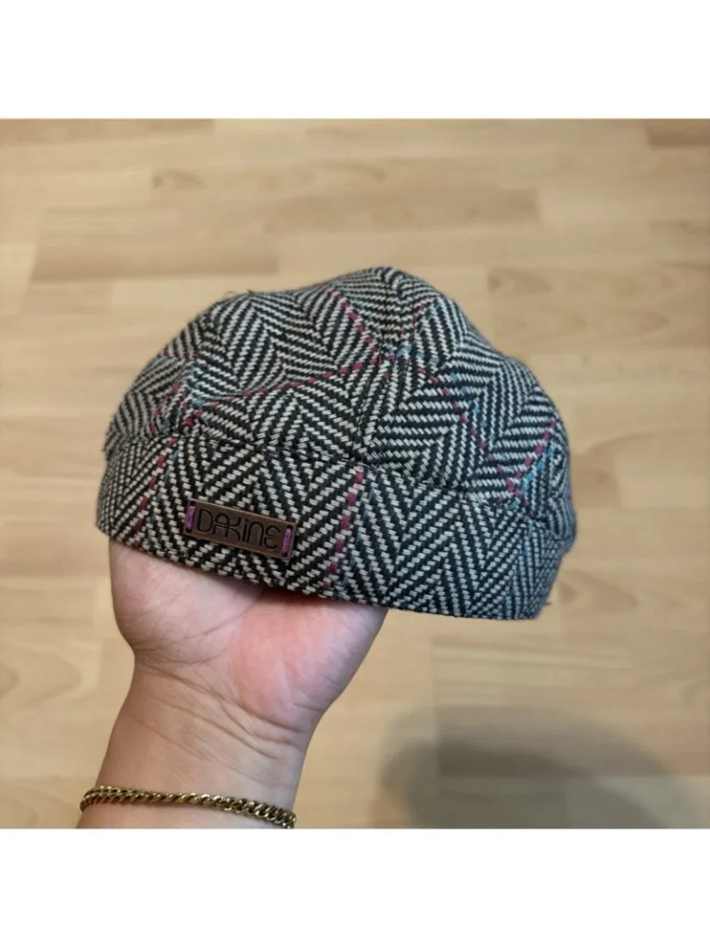 Dakine Wool Newsboy Womens Kids Plaid Hat Cap One Size